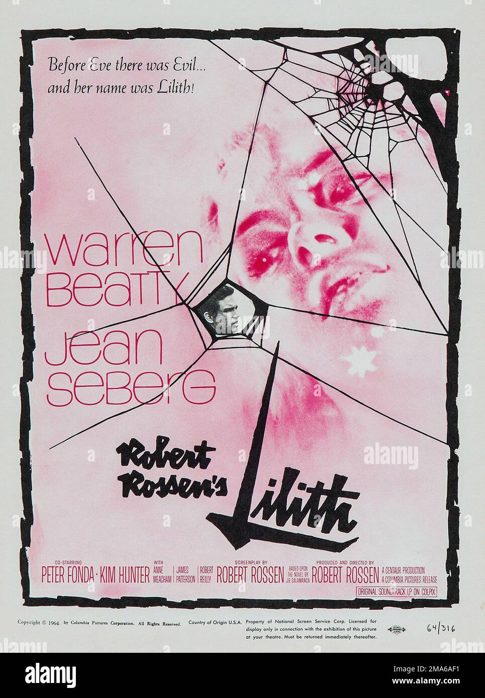 LILITH (1964), directed by ROBERT ROSSEN. Credit: COLUMBIA PICTURES / Album Stock Photo