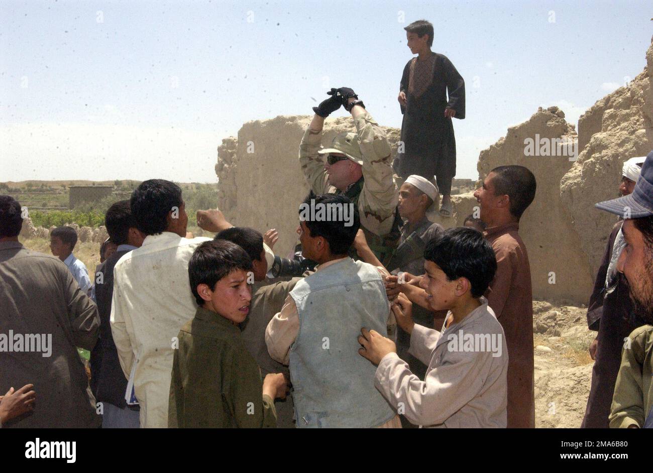 050630-A-9930K-083. Subject Operation/Series: IRAQI FREEDOM Base: North Sal Heva State: Baghdad Country: Iraq (IRQ) Scene Major Command Shown: 3ID 4TH BGD 4/64 CAV REG TF4 Stock Photo