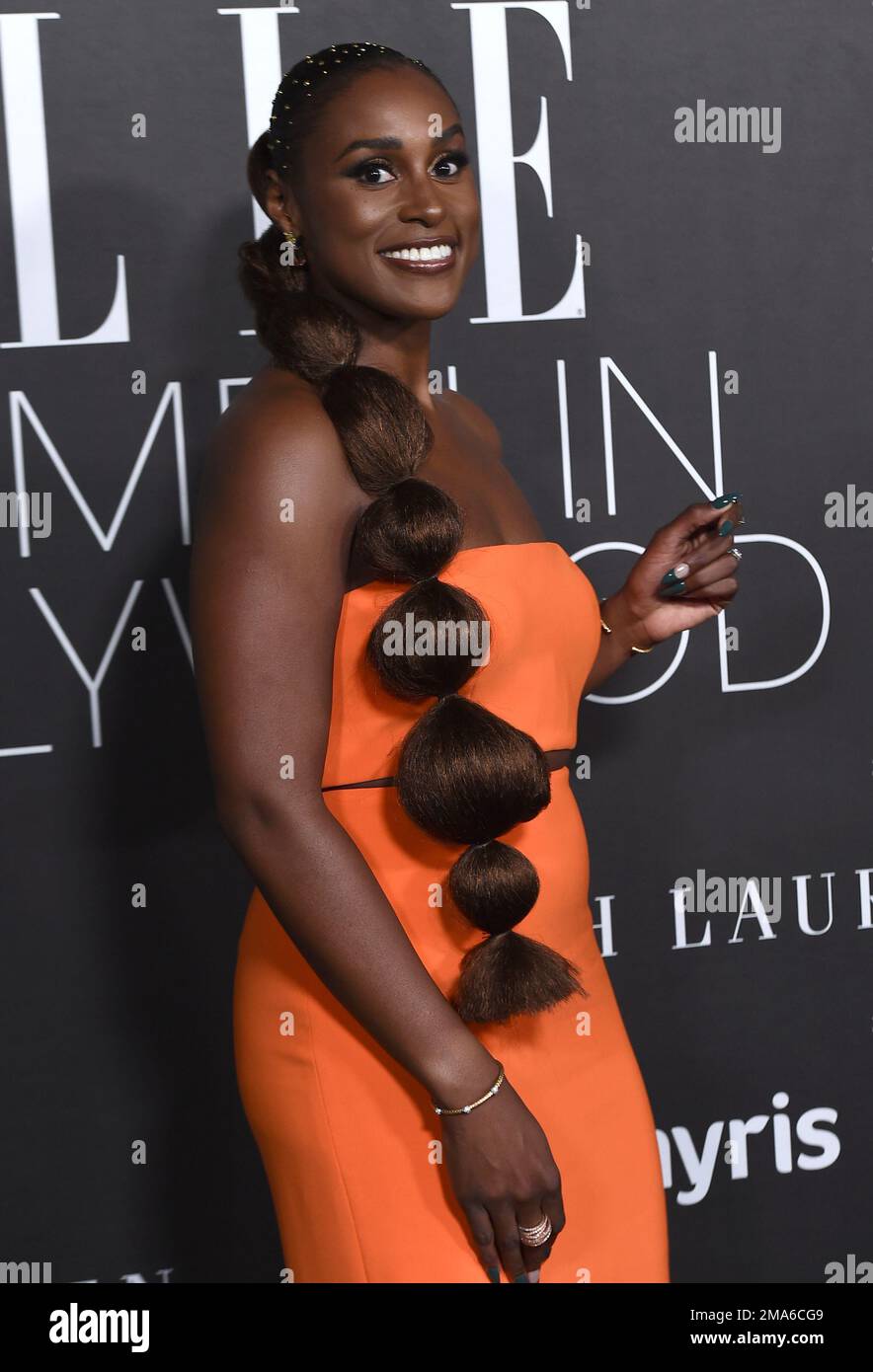 Issa Rae arrives at the 29th annual ELLE Women in Hollywood Celebration ...