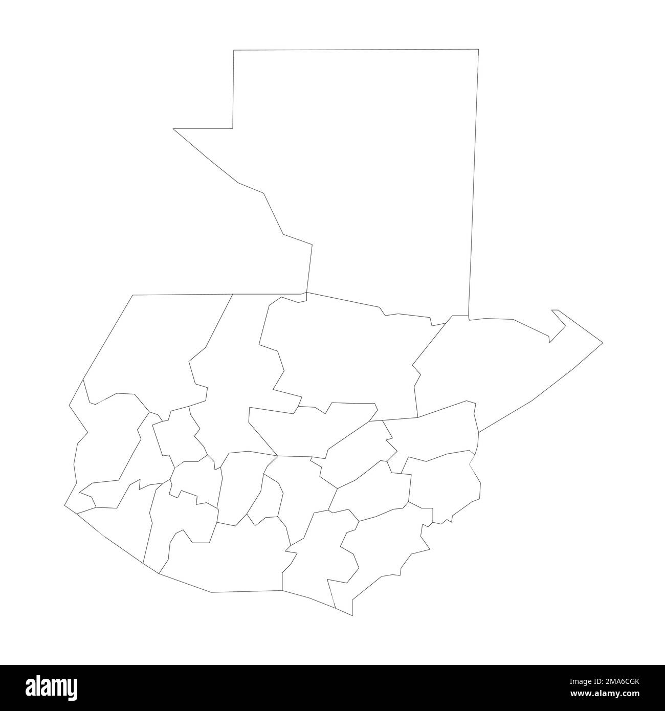 Guatemala Political Map Of Administrative Divisions Stock Vector Image Guatemala Political Map Of Administrative Divisions 2MA6CGK