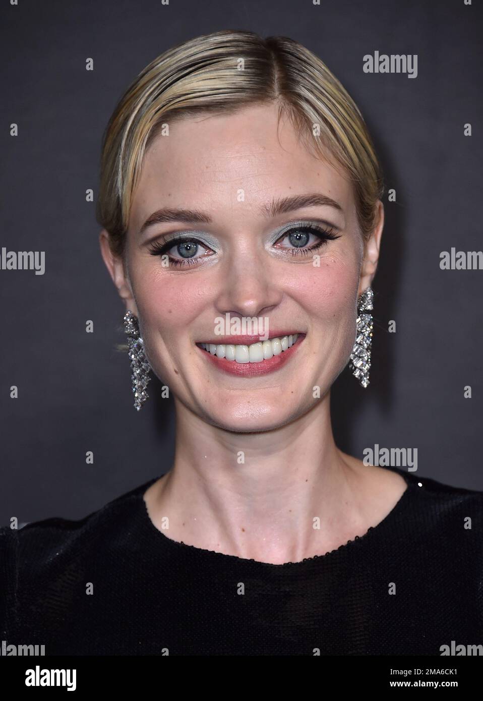 Bella Heathcote arrives at the 29th annual ELLE Women in Hollywood