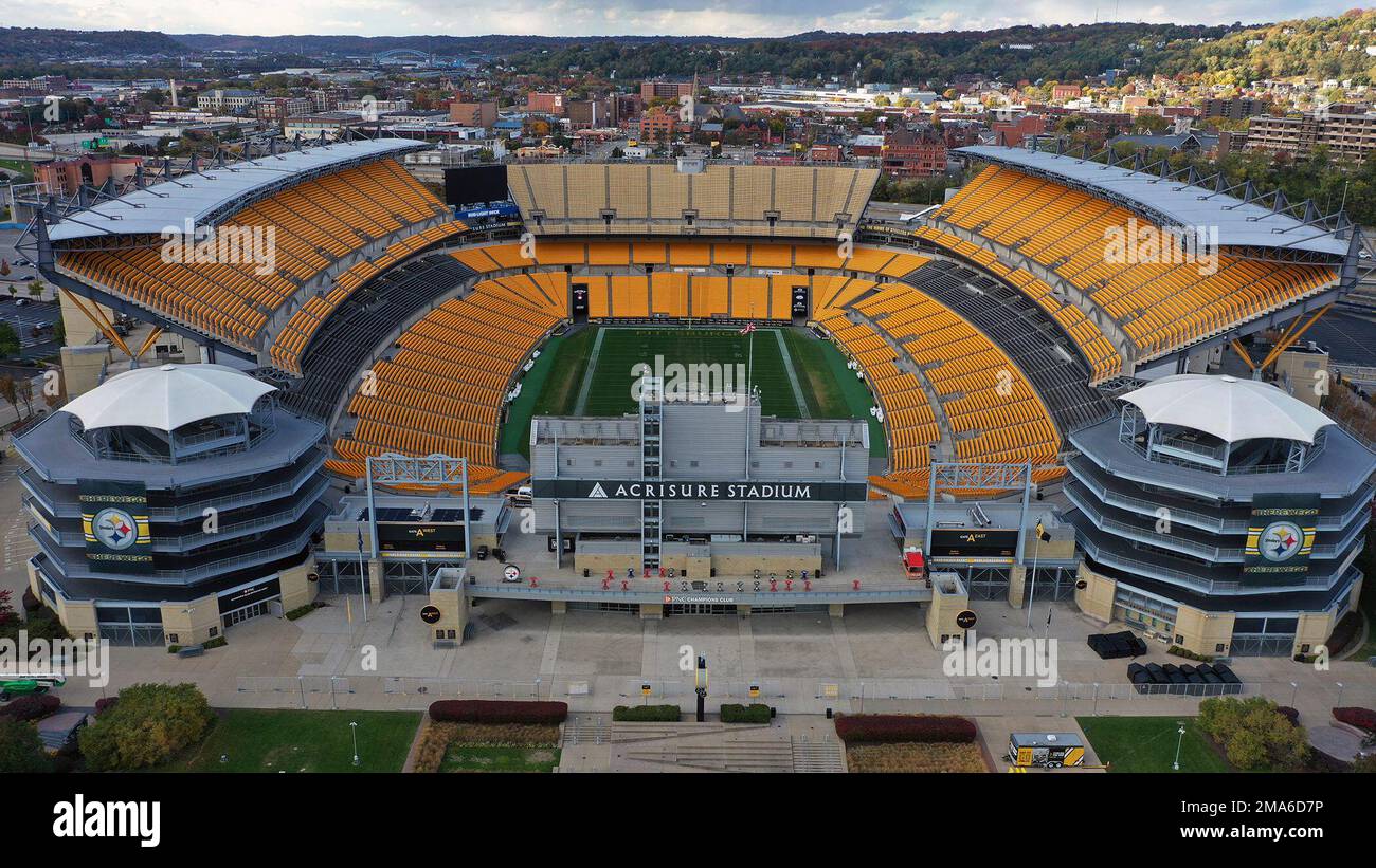 This is Acrisure Stadium, the home of the Pittsburgh Steelers in Pittsburgh,  Monday, Oct. 17, 2022. (AP Photo/Gene J. Puskar Stock Photo - Alamy