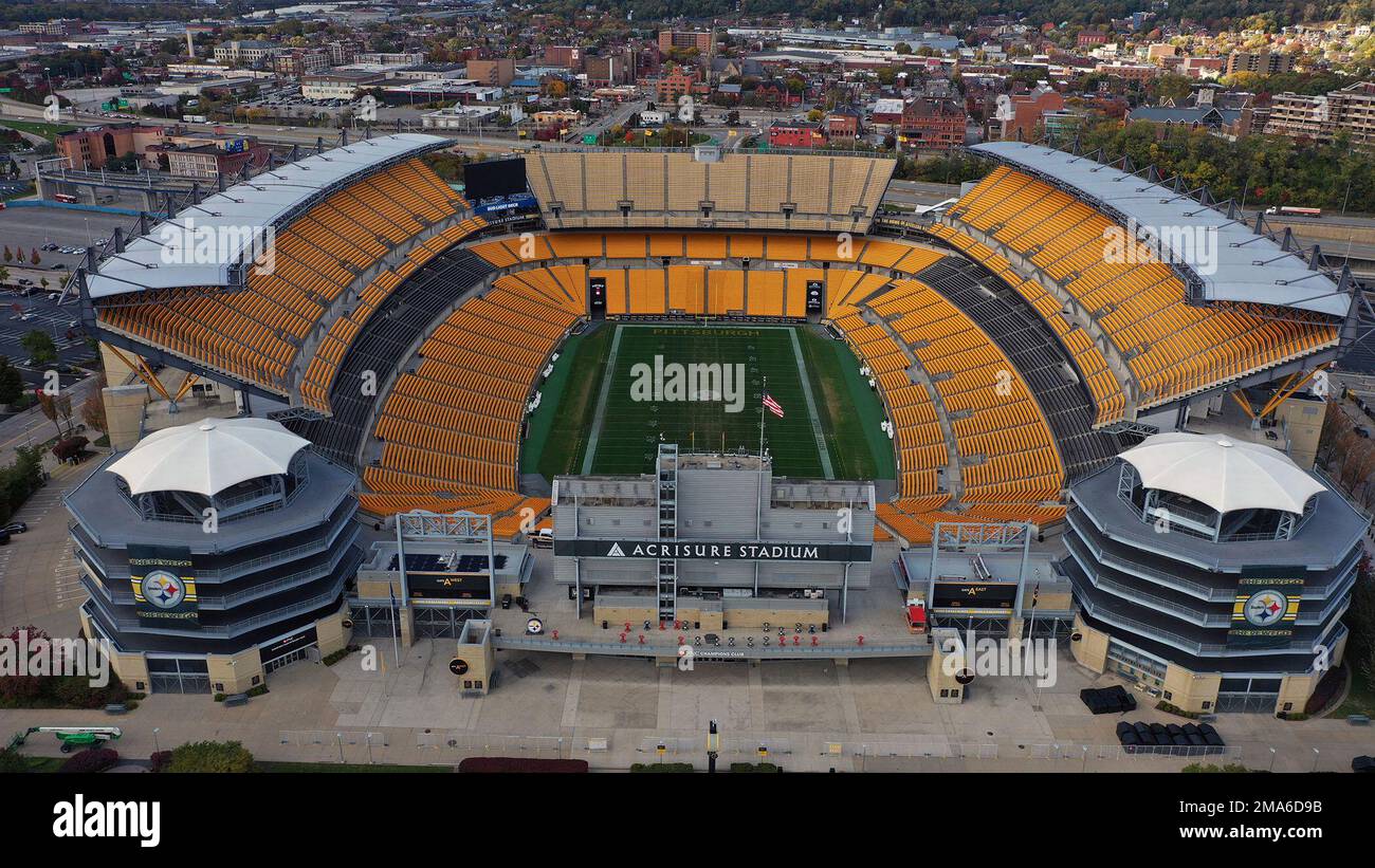 This is Acrisure Stadium, the home of the Pittsburgh Steelers in