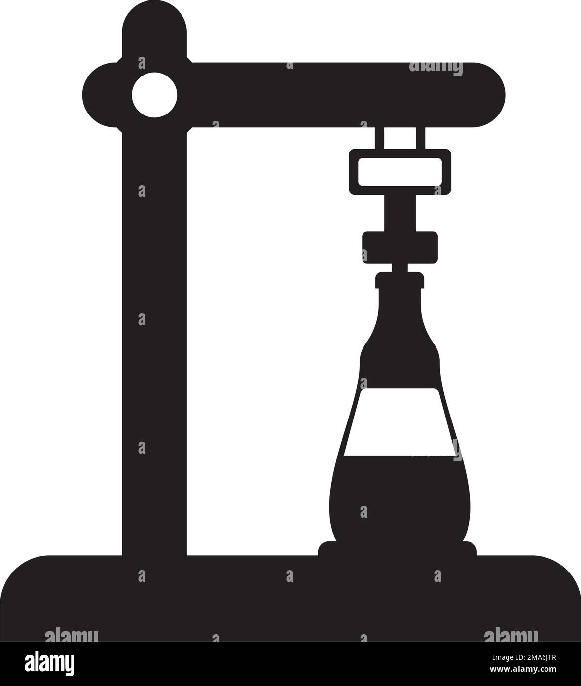 wine corkscrew icon vector illustration logo design Stock Vector