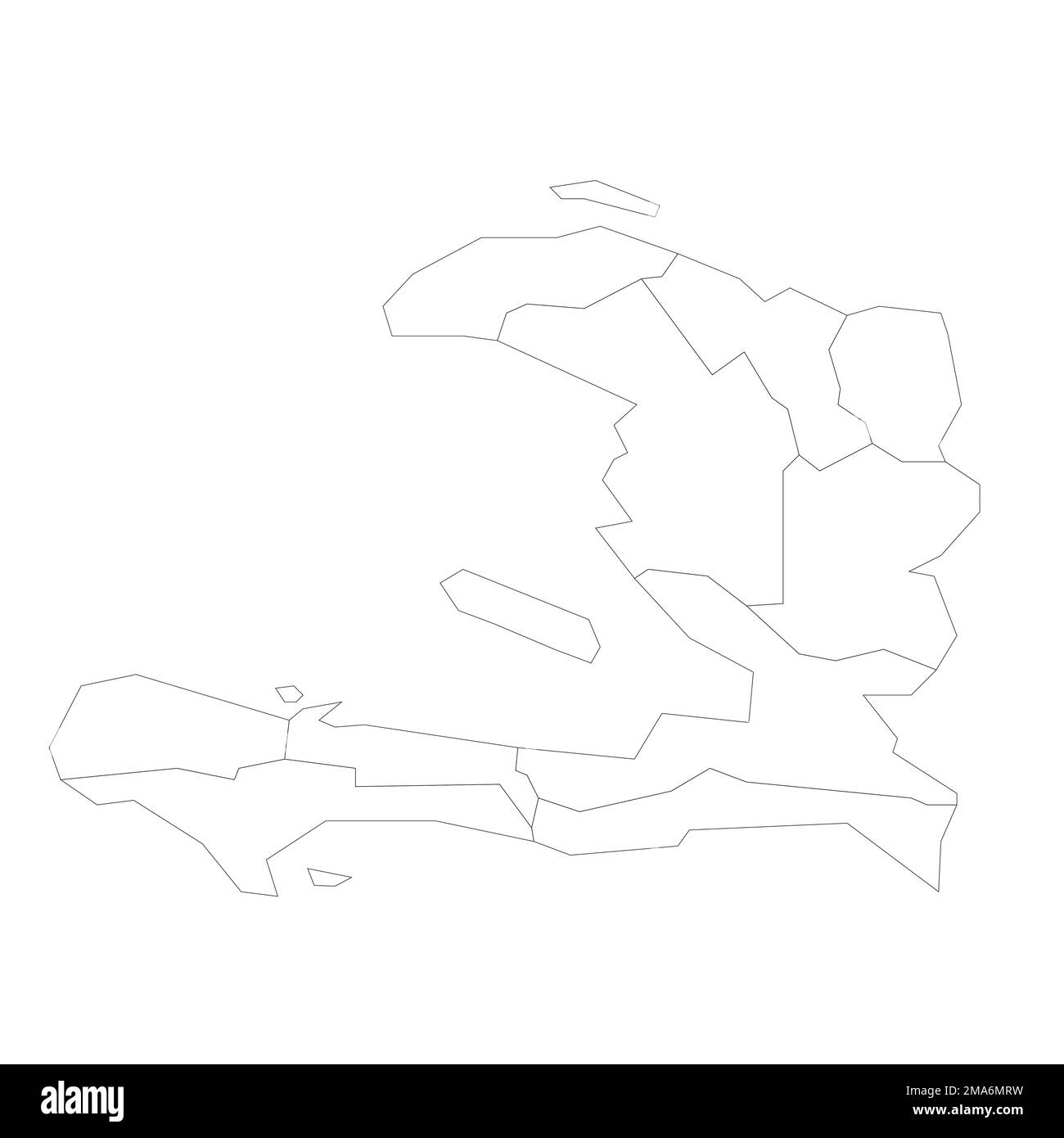Haiti political map Black and White Stock Photos & Images - Alamy