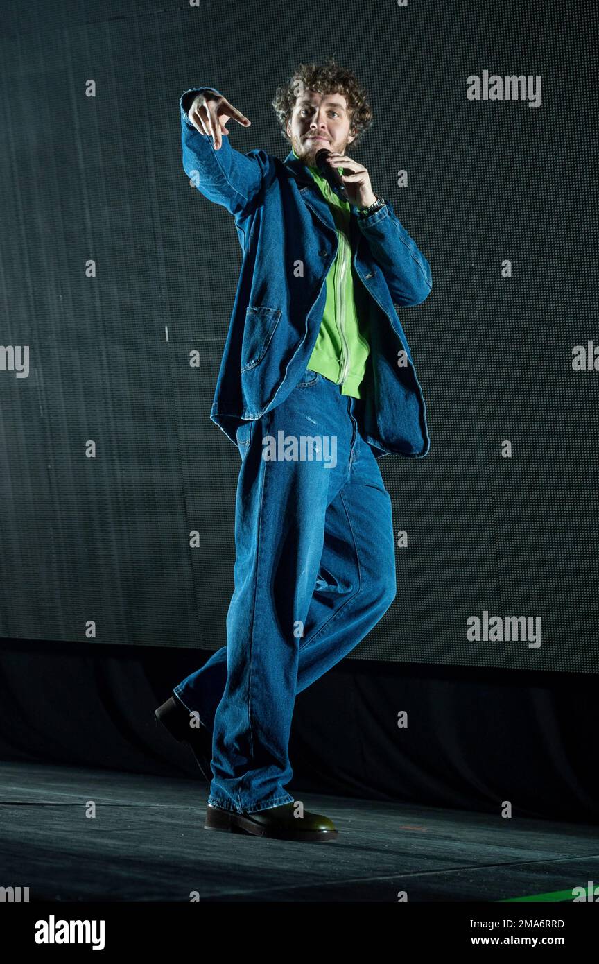 Jack Harlow performs at State Farm Arena on Sunday, Oct. 16, 2022, in Atlanta. (Photo by Paul R