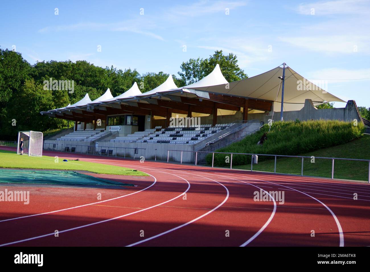 An aerial view of soccer stadium Stock Photo - Alamy