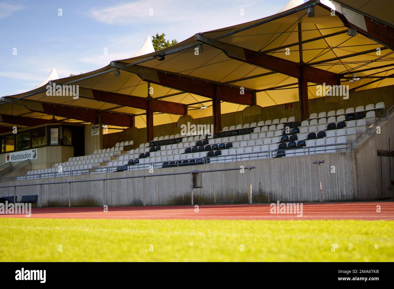 An aerial view of soccer stadium Stock Photo - Alamy