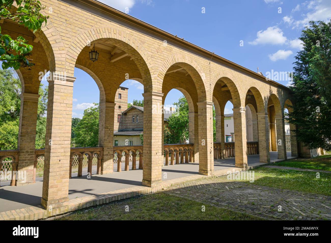 Colonnade, Bornstedt village church, Bornstedt cemetery, Ribbeckstrasse
