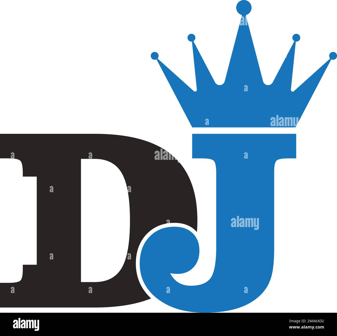 DJ letter logo vector illustration symbol design Stock Vector Image