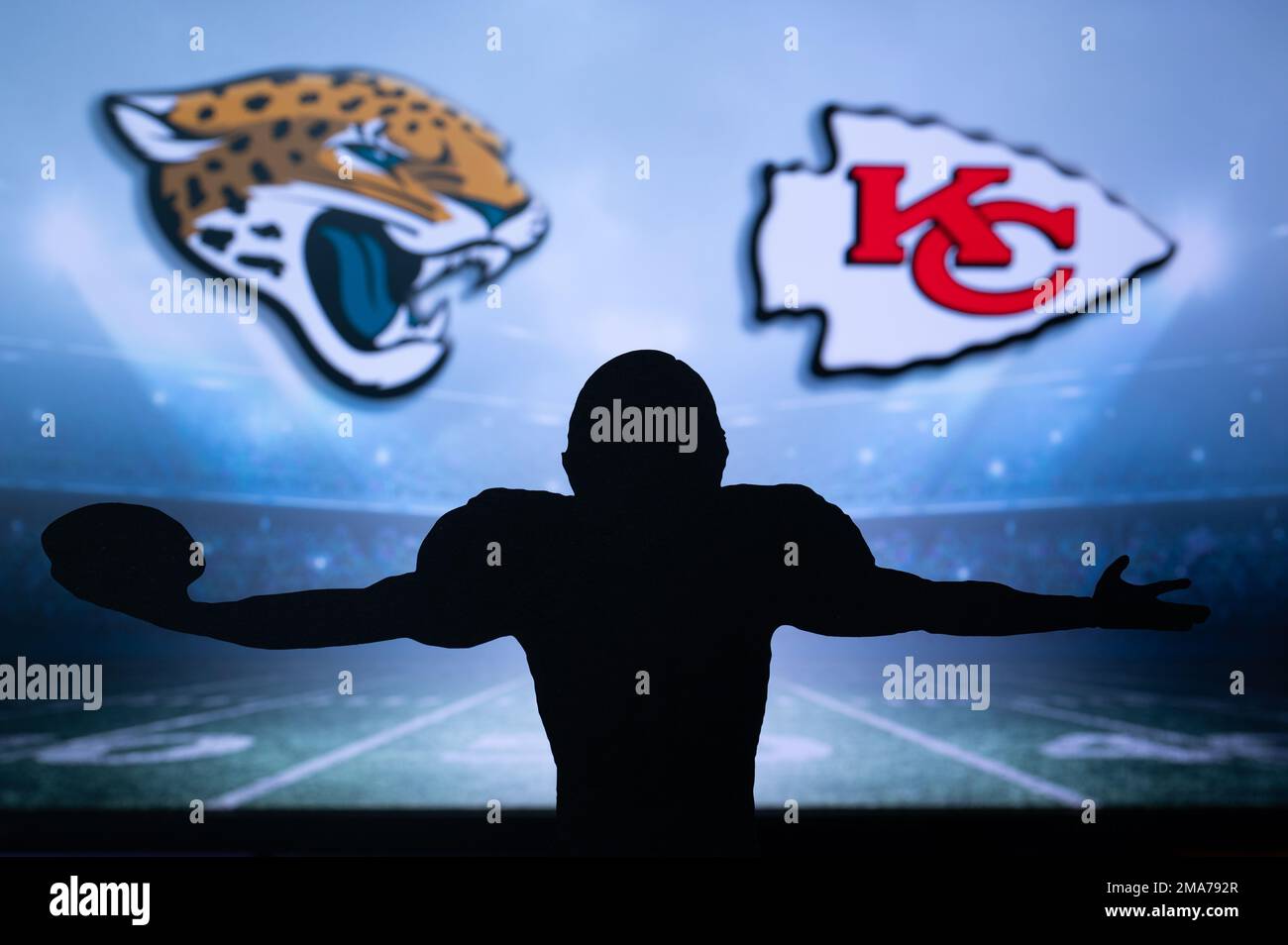 KANSAS, USA, JANUARY 18, 2023 Jacksonville Jaguars vs. Kansas City