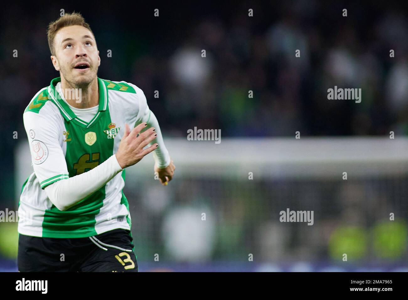 Loren Moron of Real Betis during the Spanish Cup, Copa del Rey, round of 16 football match between Real Betis and CA Osasuna on January 18, 2023 at Benito Villamarin stadium in Sevilla, Spain - Photo: Joaquin Corchero/DPPI/LiveMedia Stock Photo