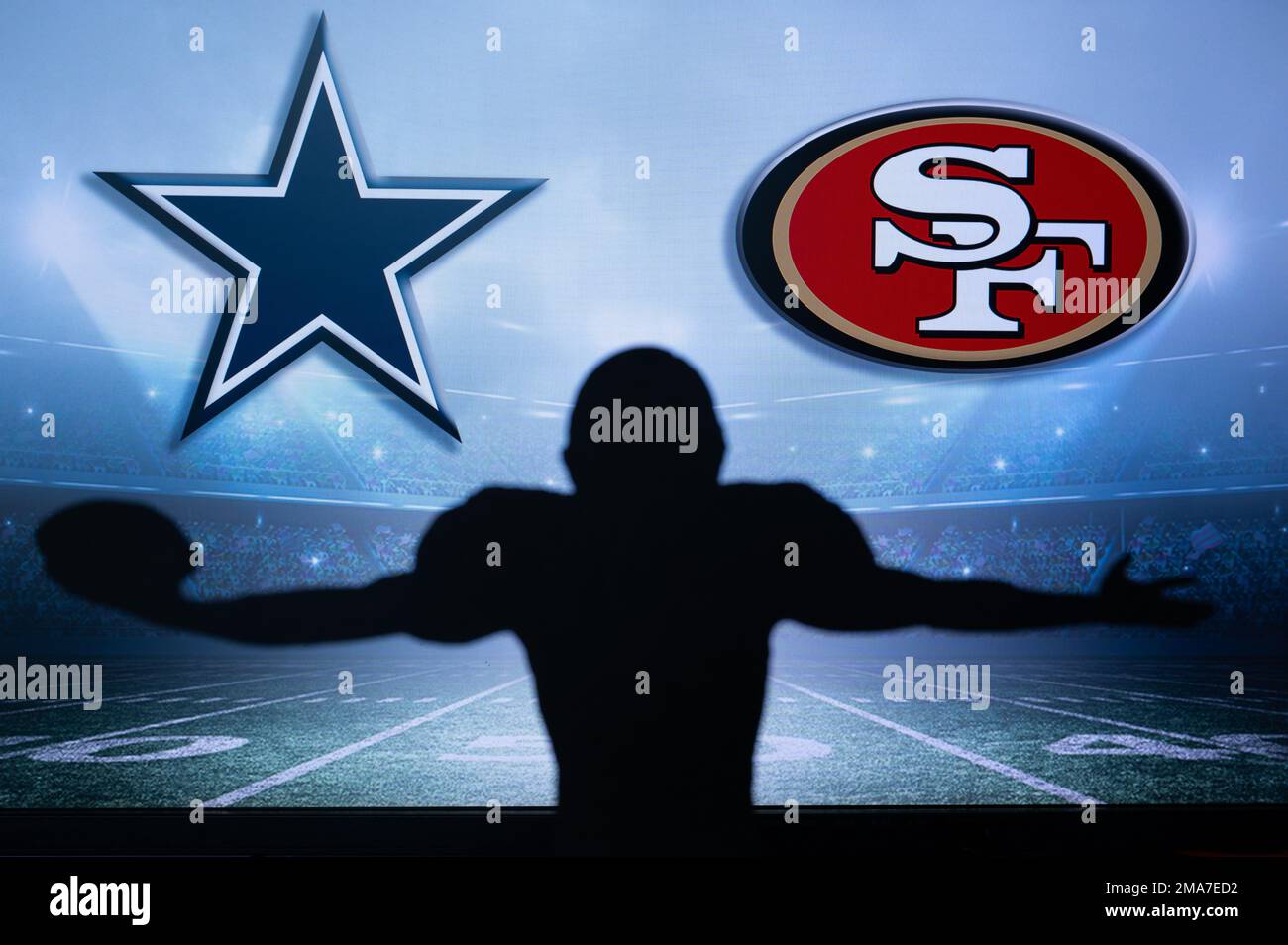 SAN FRANCISCO, USA, JANUARY 18, 2023 Dallas Cowboys vs. San Francisco