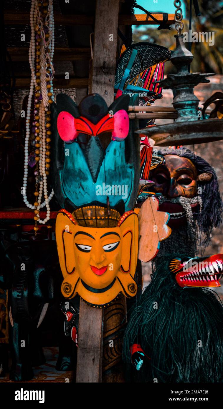 sri lankan traditional masks Stock Photo