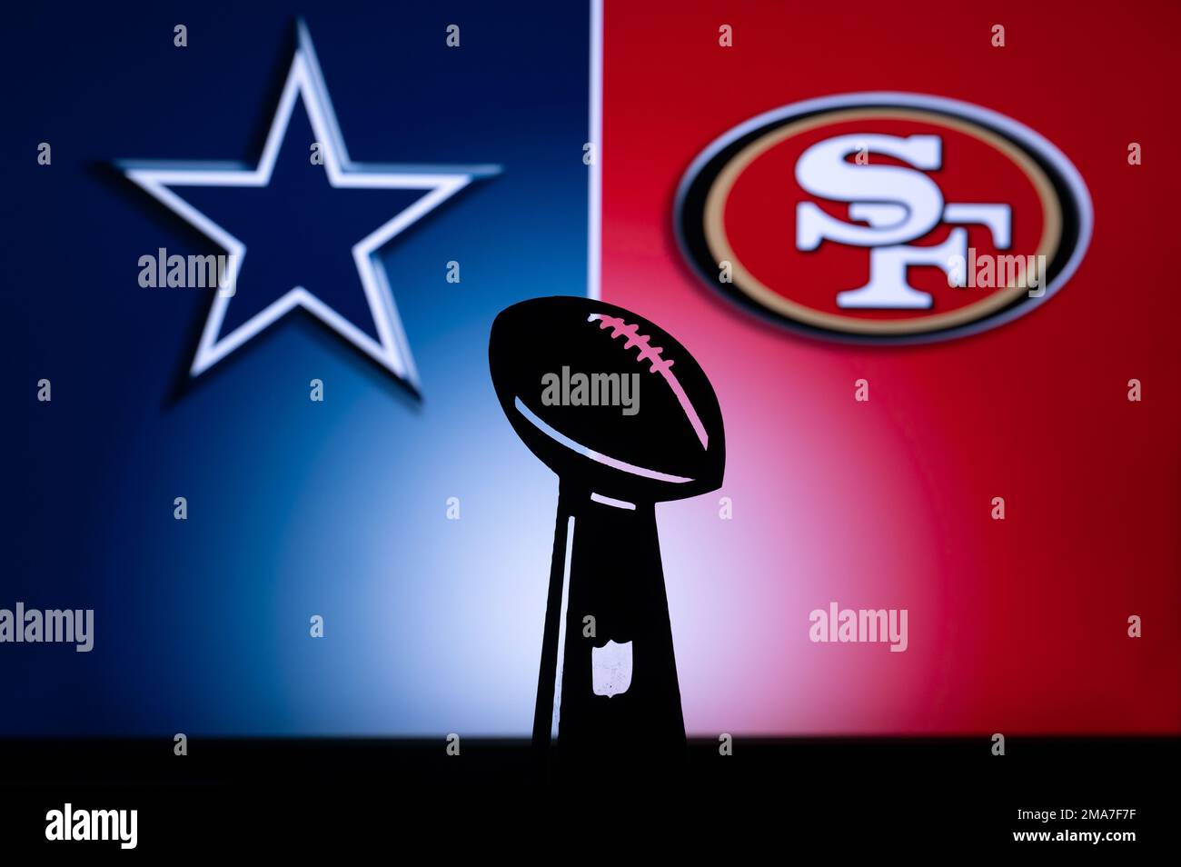 SAN FRANCISCO, USA, JANUARY 18, 2023 Dallas Cowboys vs. San Francisco