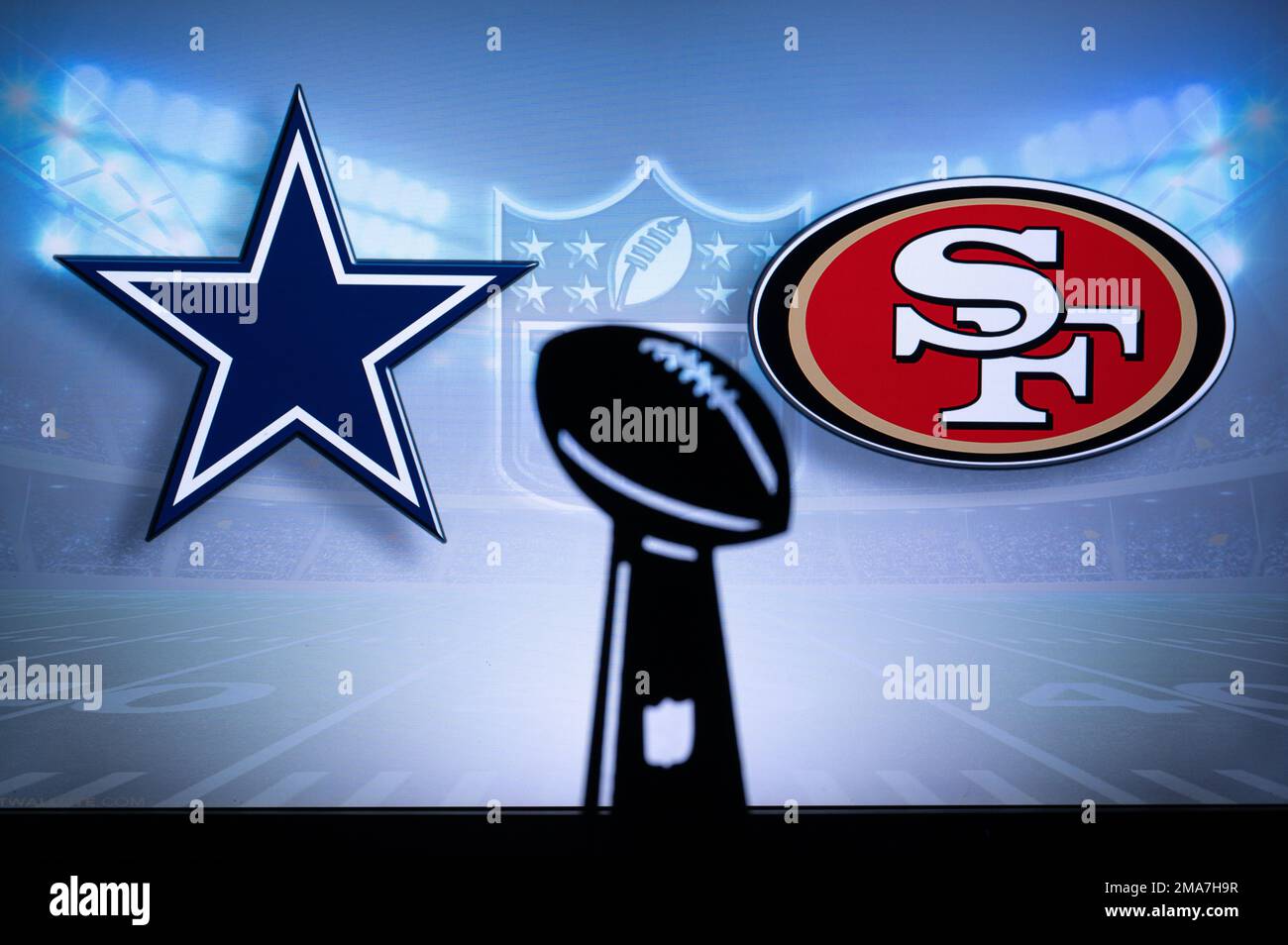 SAN FRANCISCO, USA, JANUARY 18, 2023 Dallas Cowboys vs. San Francisco