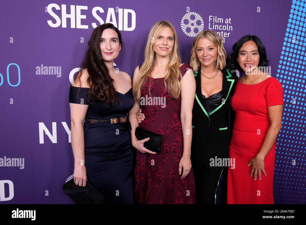 Sarah Ann Masse From Left Jasmine Lobe Katherine Kendall And Rowena Chiu Attend The Premiere 