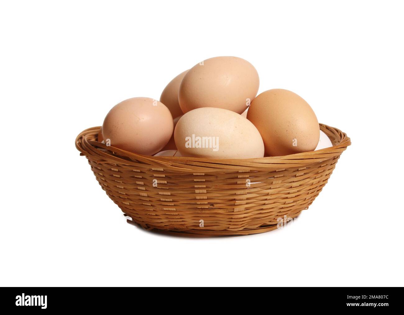 Wicker Baskets Fresh Eggs Sale Market Organic Products Stock Photo by  ©ChiccoDodiFC 366805466