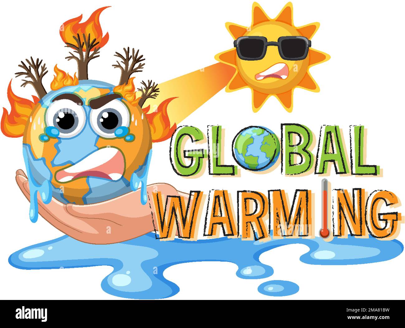 Global warming vector concept illustration Stock Vector Image & Art - Alamy