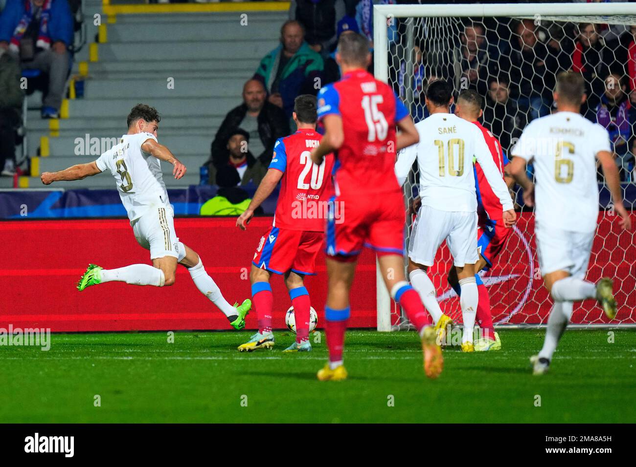 Bayern's Leon Goretzka, Left, Scores His Side's Third Goal During The ...