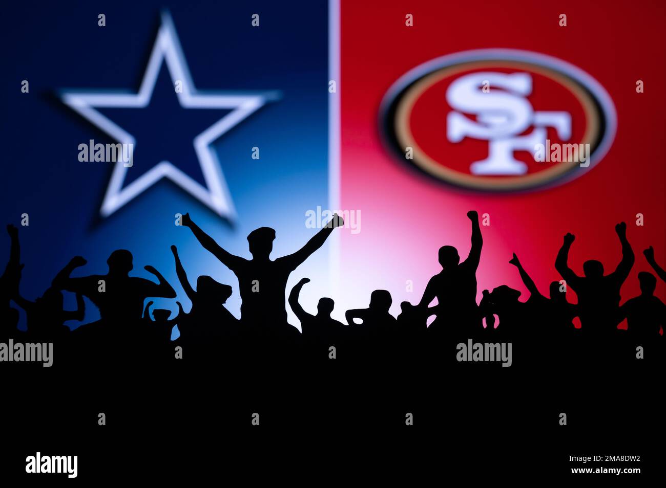 SAN FRANCISCO, USA, JANUARY 18, 2023 Dallas Cowboys vs. San Francisco