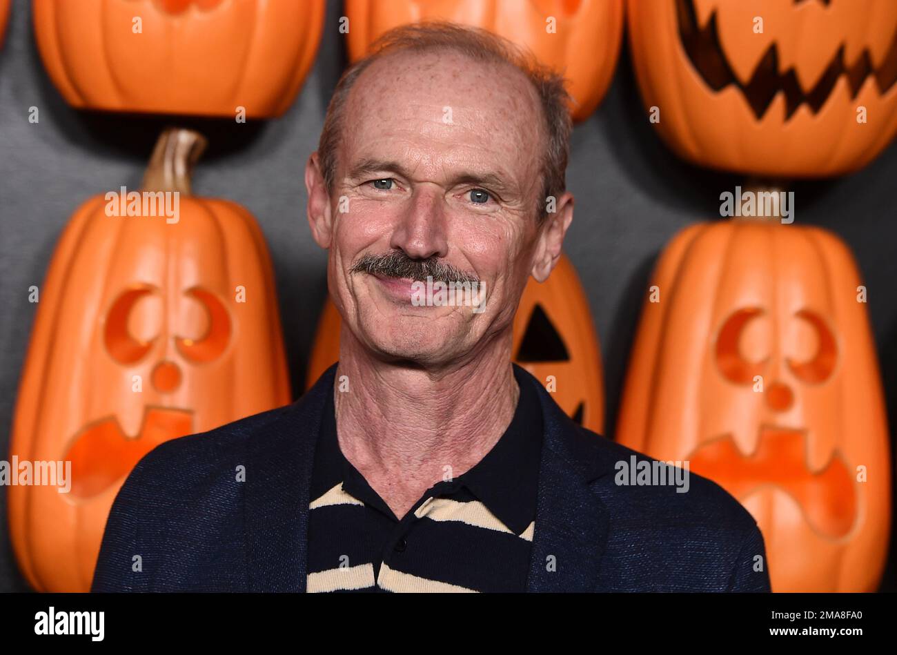 Toby Huss arrives at the world premiere of "Halloween Ends," Tuesday