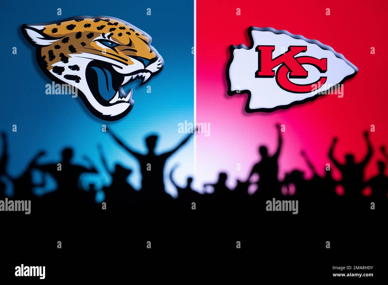 KANSAS, USA, JANUARY 18, 2023 Jacksonville Jaguars vs. Kansas City