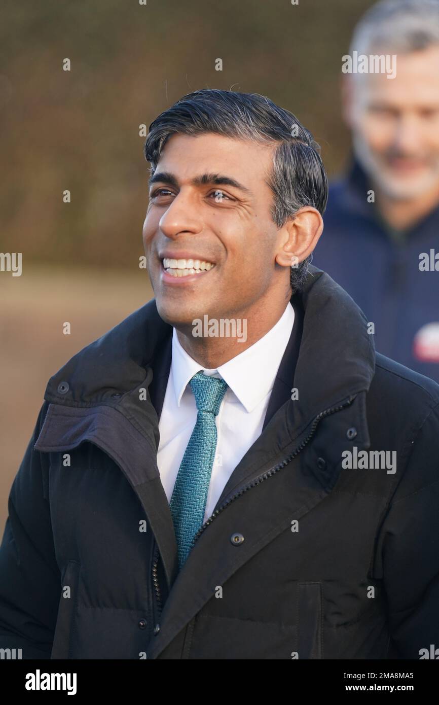 Prime Minister Rishi Sunak during a community visit to the Eden Project