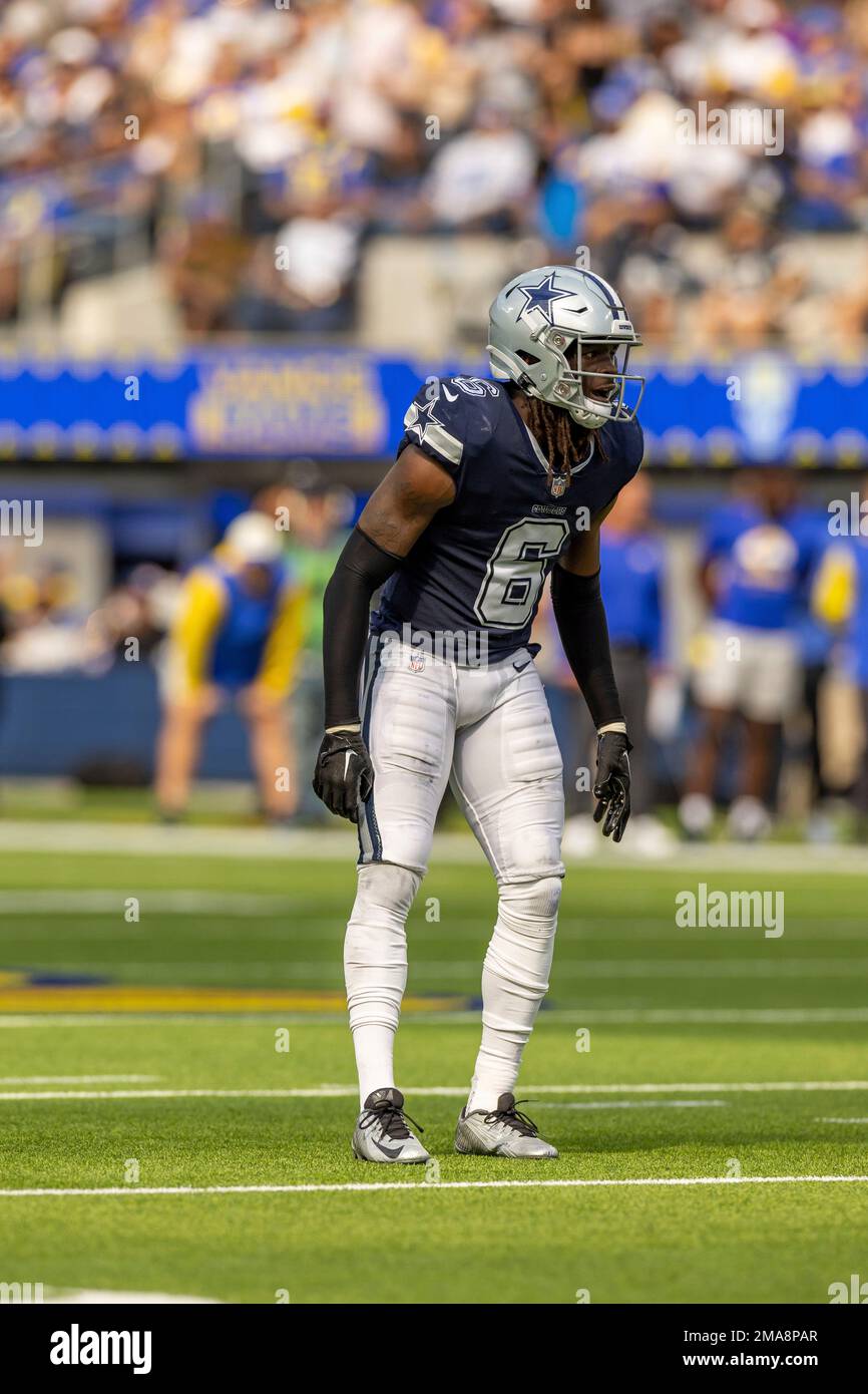 Safety (6) Donovan Wilson of the Dallas Cowboys against the Los Angeles  Rams in an NFL football game, Sunday, Oct. 9, 2022, in Inglewood, Calif.  Cowboys won 22-10. (AP Photo/Jeff Lewis Stock Photo - Alamy