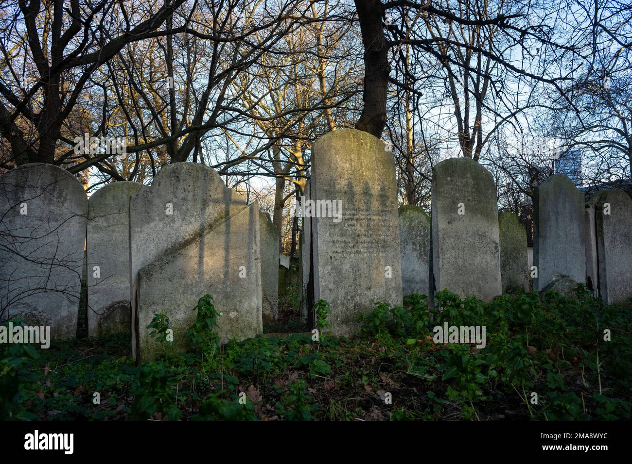 Bunhill Fields, a former burial ground for nonconformists in Islington, London Stock Photo