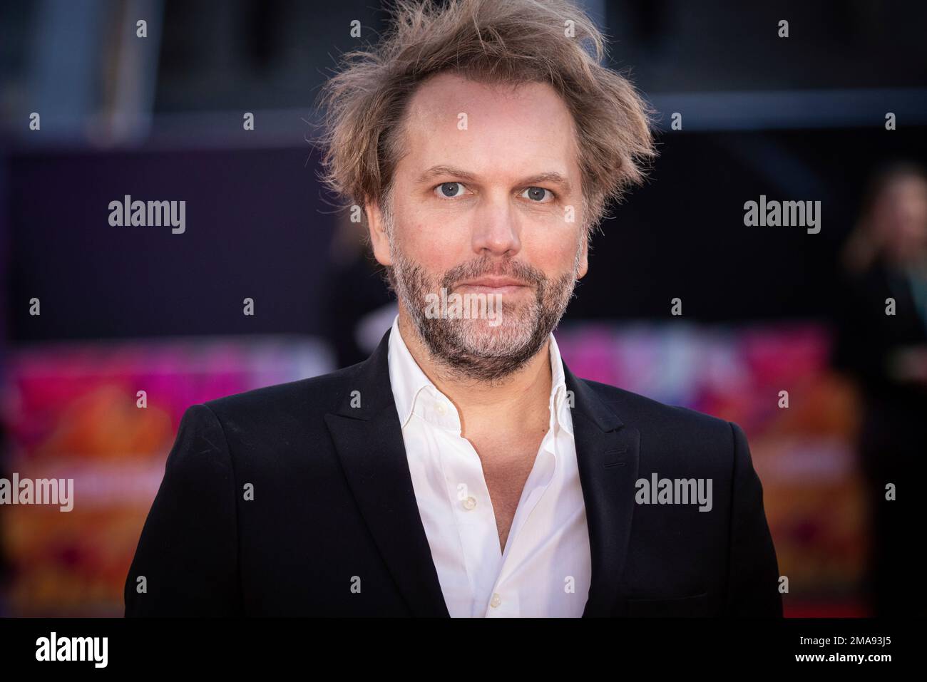 Florian Zeller poses for photographers upon arrival for the premiere of