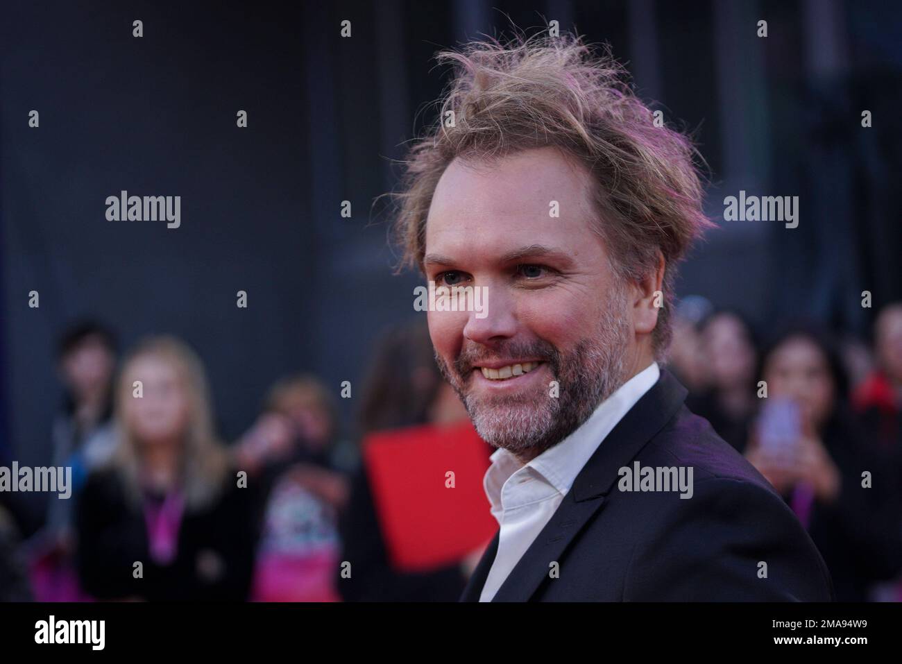 Director Florian Zeller poses for photographers upon arrival for the