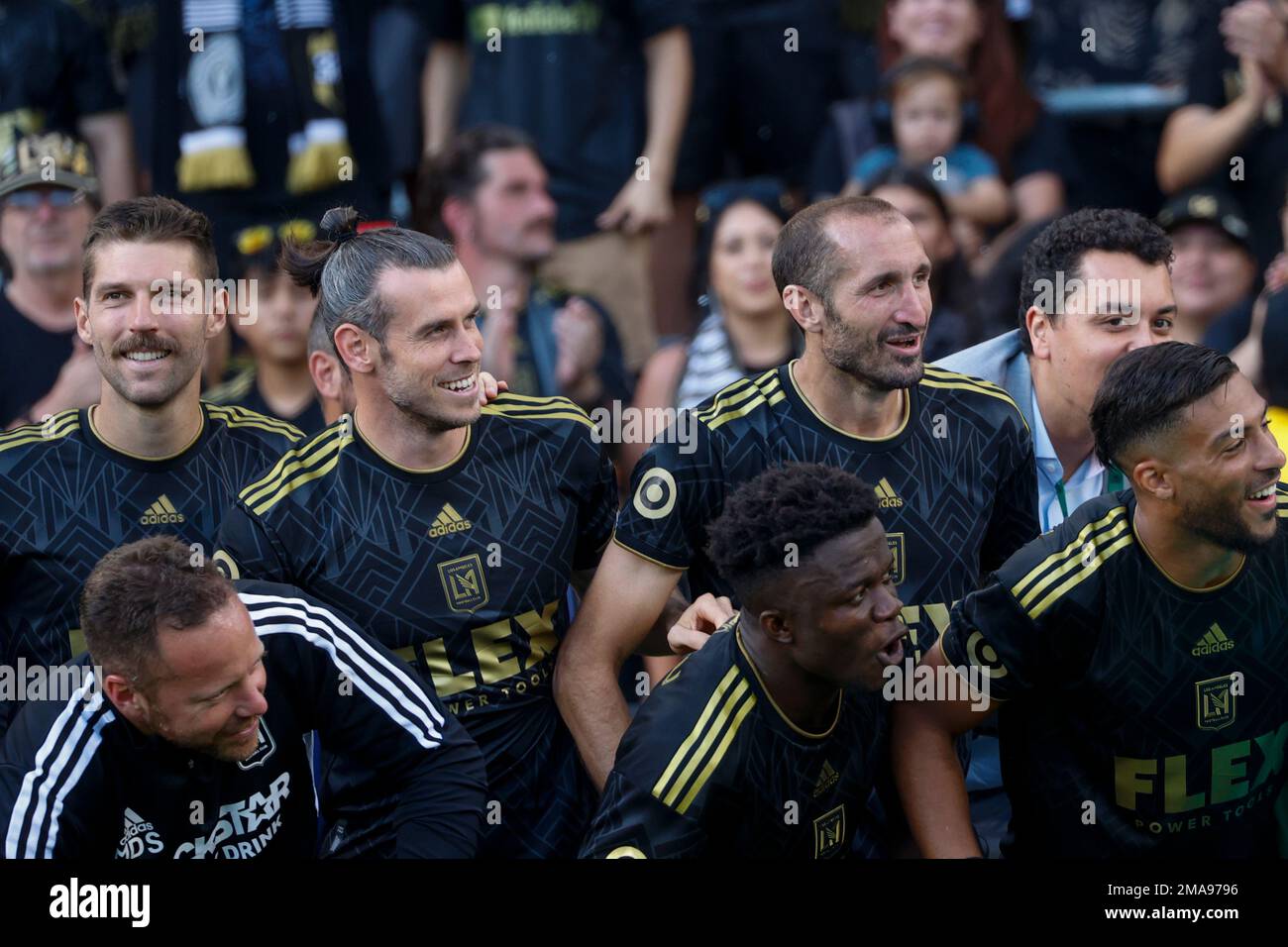 Los Angeles FC forward Gareth Bale (11) and defender Chiellini