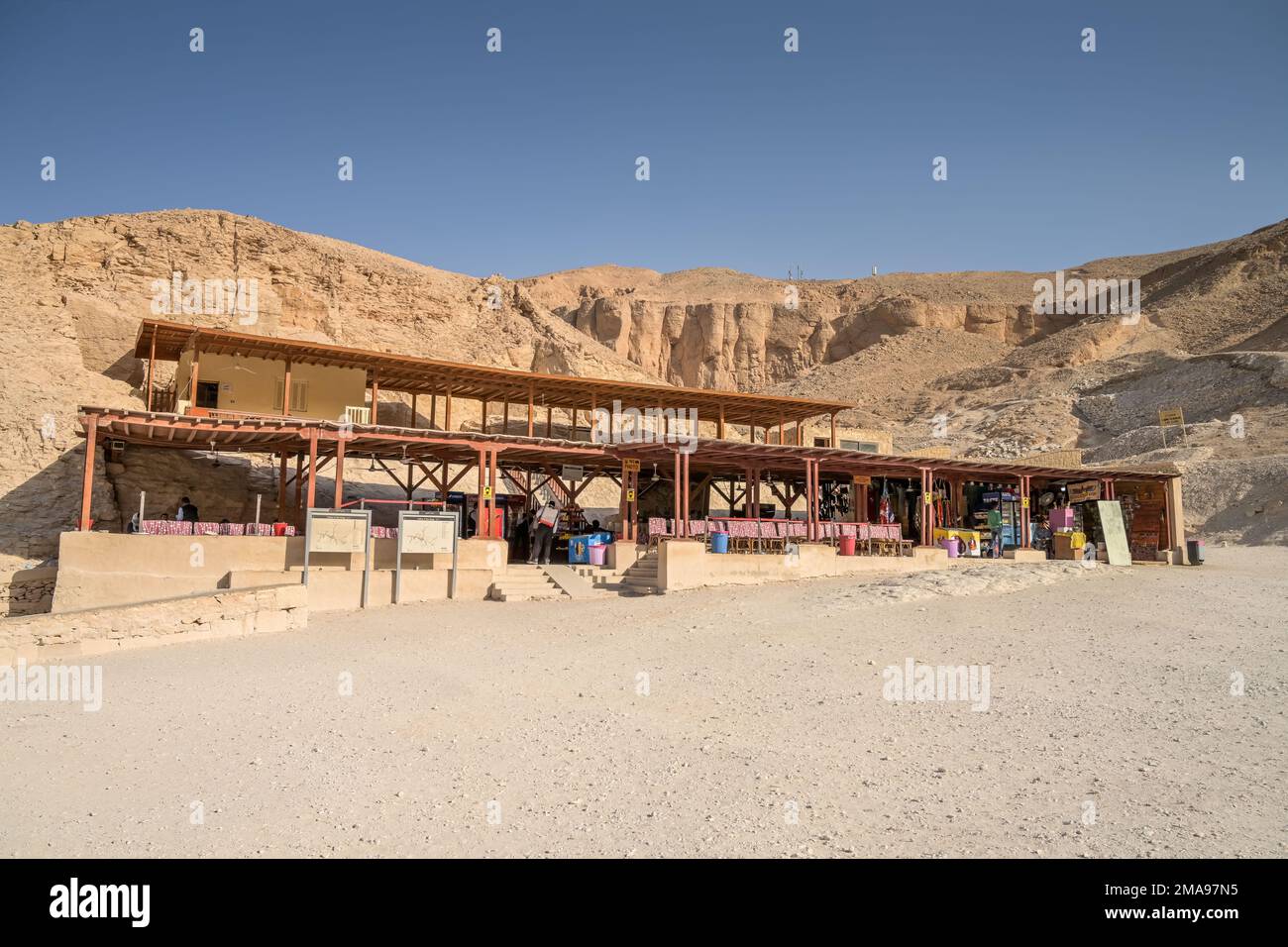 Restaurant, Tal der Könige, Theben-West, Ägypten Stock Photo