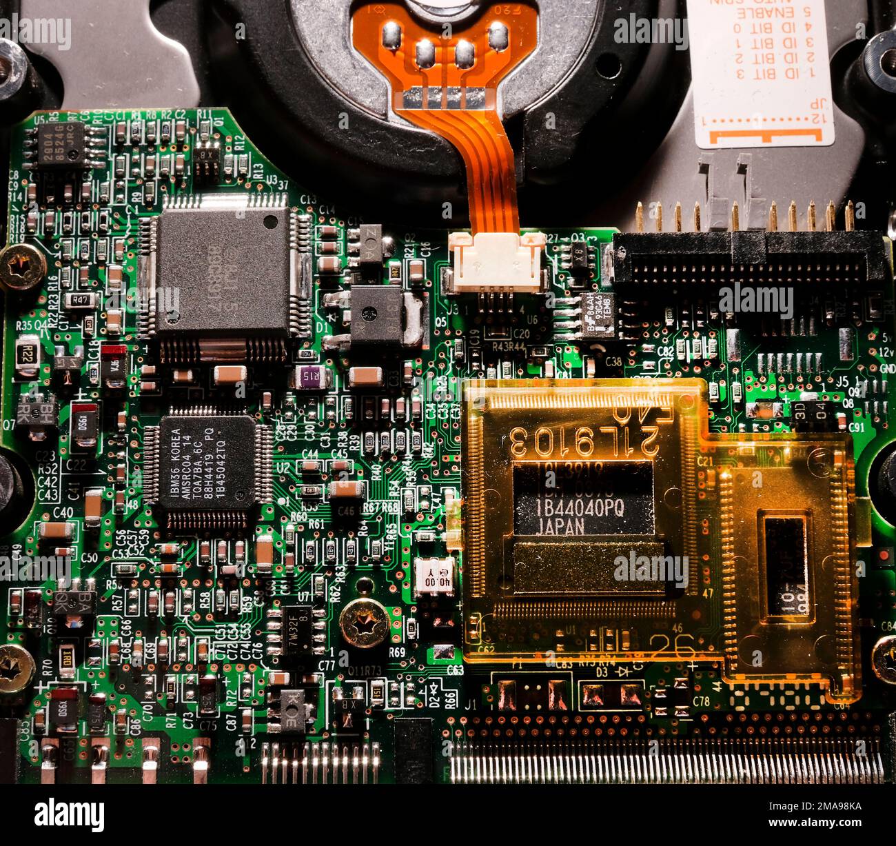 The hard drive from an Apple G3 desktop circa 1997-1999...Photos by JOHN ROBERTSON. Stock Photo