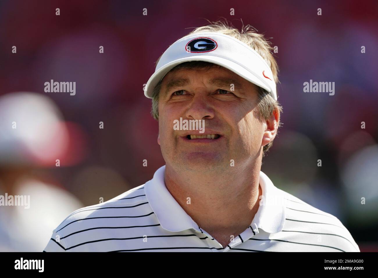 head coach Kirby Smart is shown before an NCAA college football