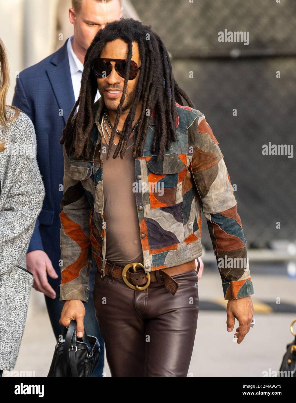 Los Angeles, California, USA. 18th January, 2023. Lenny Kravitz seen at Jimmy Kimmel Live! in Los Angeles, California. January 18, 2023. Credit: BauerGriffin/MediaPunch Credit: MediaPunch Inc/Alamy Live News Stock Photo