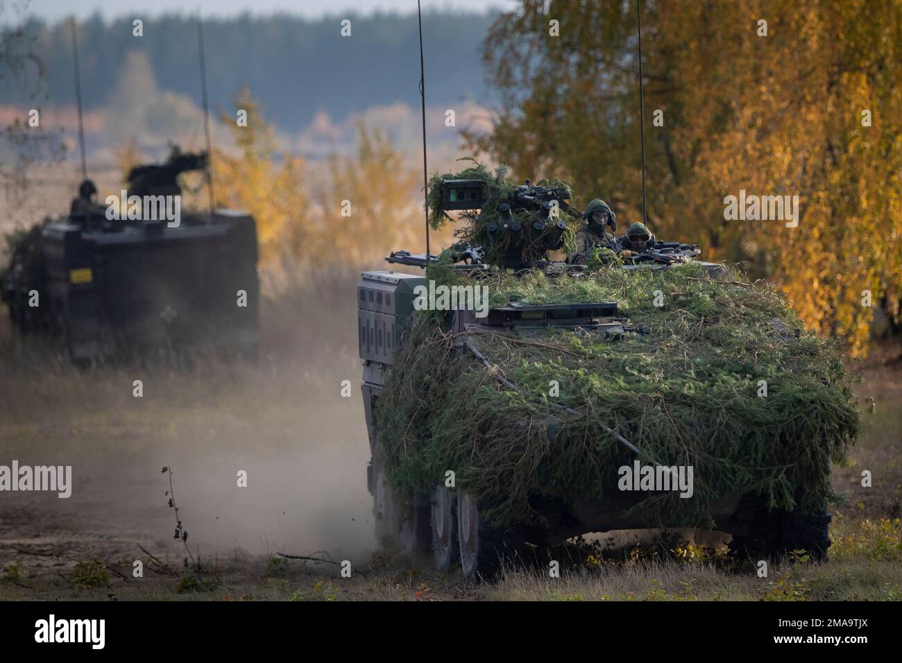 Soldiers of the German Bundeswehr 41st Mechanized Infantry Brigade take ...