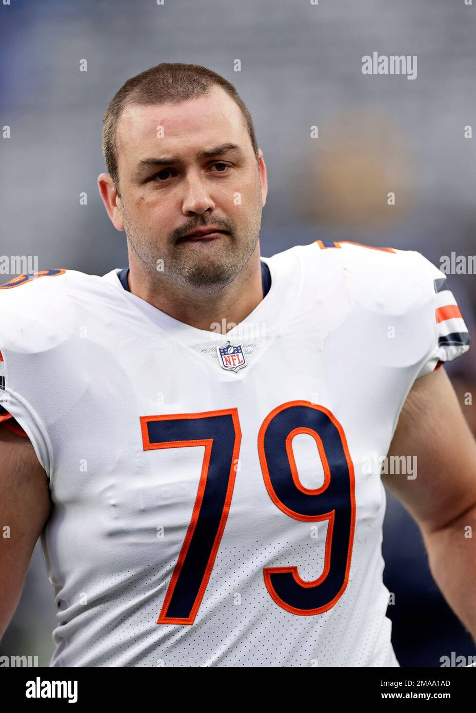 Chicago Bears defensive tackle Trevon Coley 79 runs off the