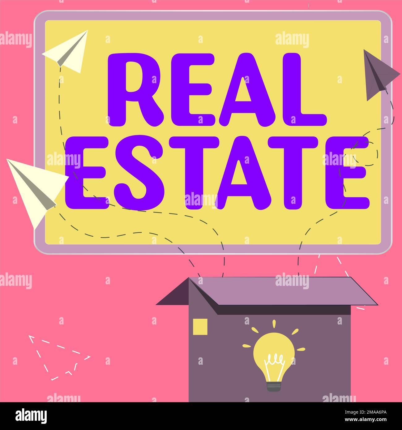 Text caption presenting Real Estate. Internet Concept the property ...