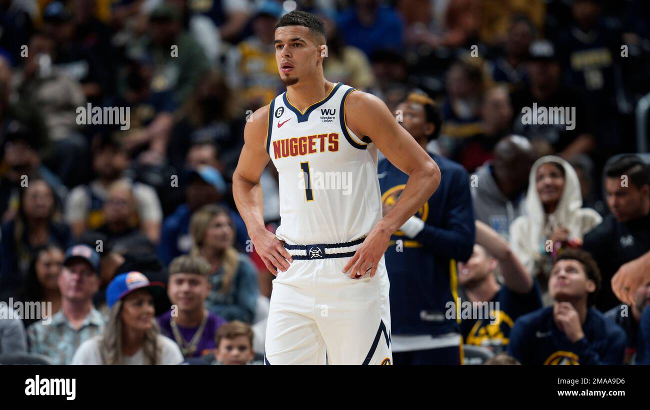 Denver Nuggets forward Michael Porter Jr. (1) in the first half of an