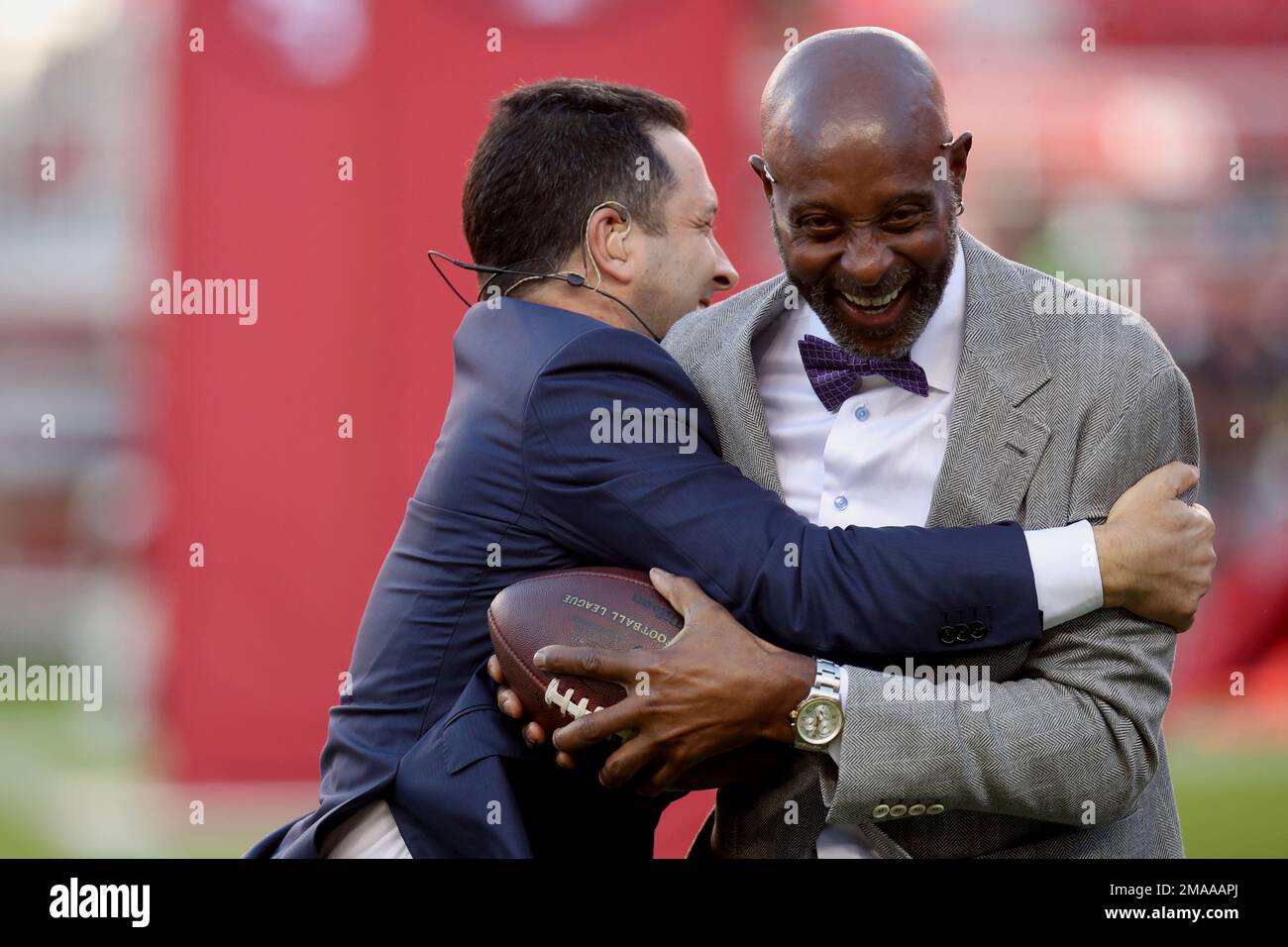 Former San Francisco 49ers wide receiver Jerry Rice and ESPN's Senior ...