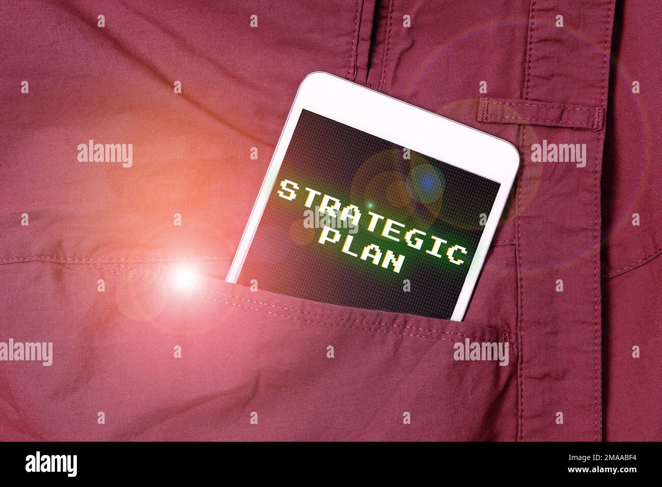 Conceptual caption Strategic Plan. Business approach A process of