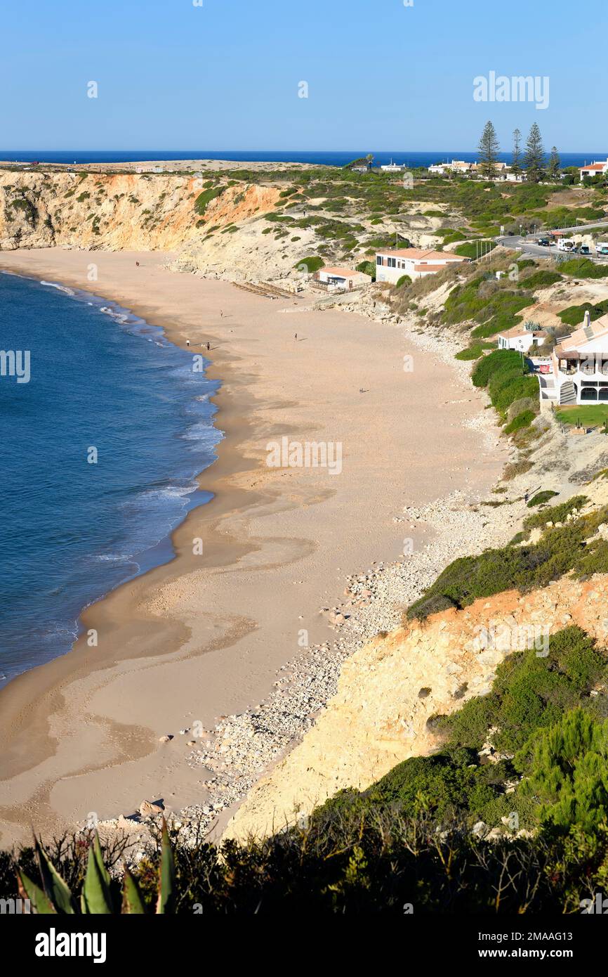 Mareta beach, Sagres, Vila do Bispo, Faro district, Algarve, Portugal Stock Photo