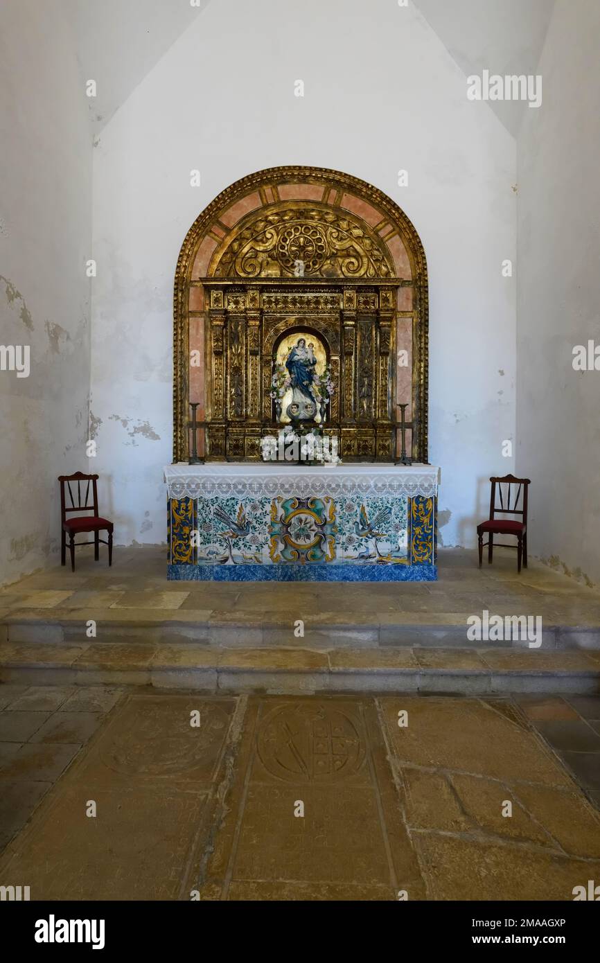 Nossa Senhora da Graça Church, Interior, Sagres Fortress, Sagres, Vila ...
