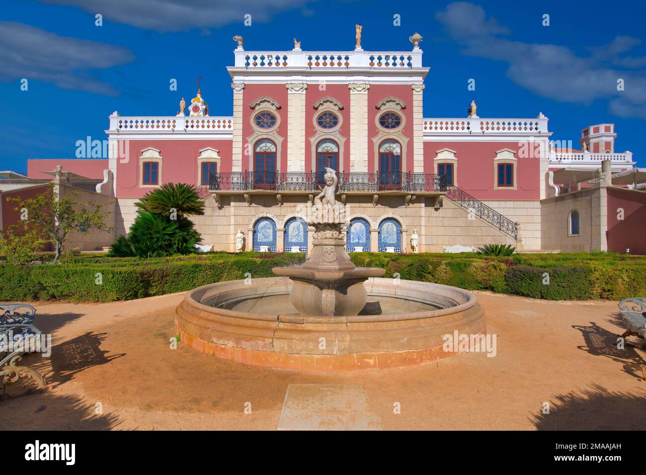 Estoi Palace, Estoi, Loule, Faro district, Algarve, Portugal Stock Photo