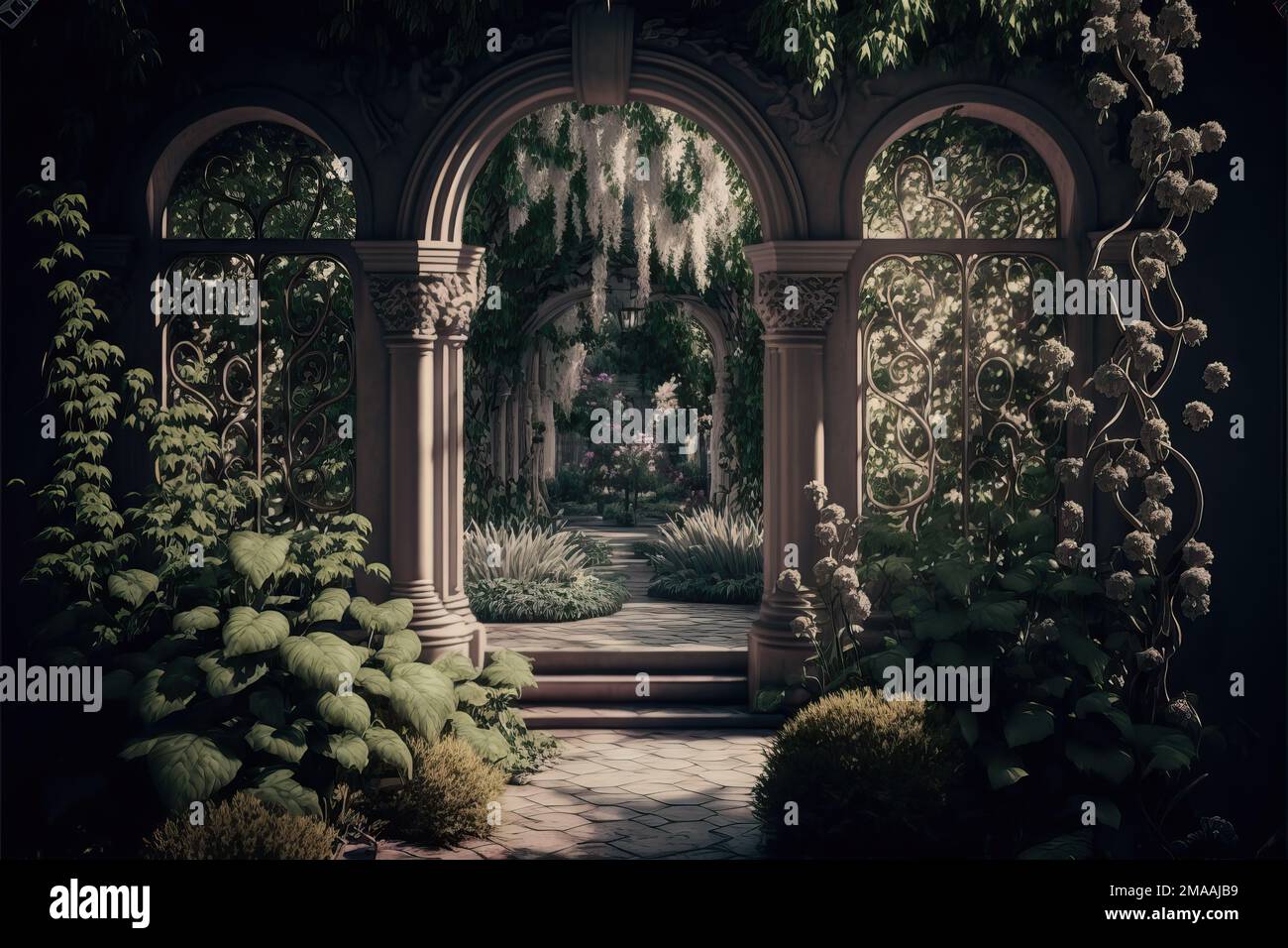 The secret garden illustration hi-res stock photography and images - Alamy