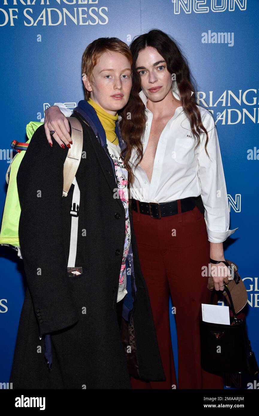 Bobbi Salvor Menuez, left, and Hailey Gates attend a special screening