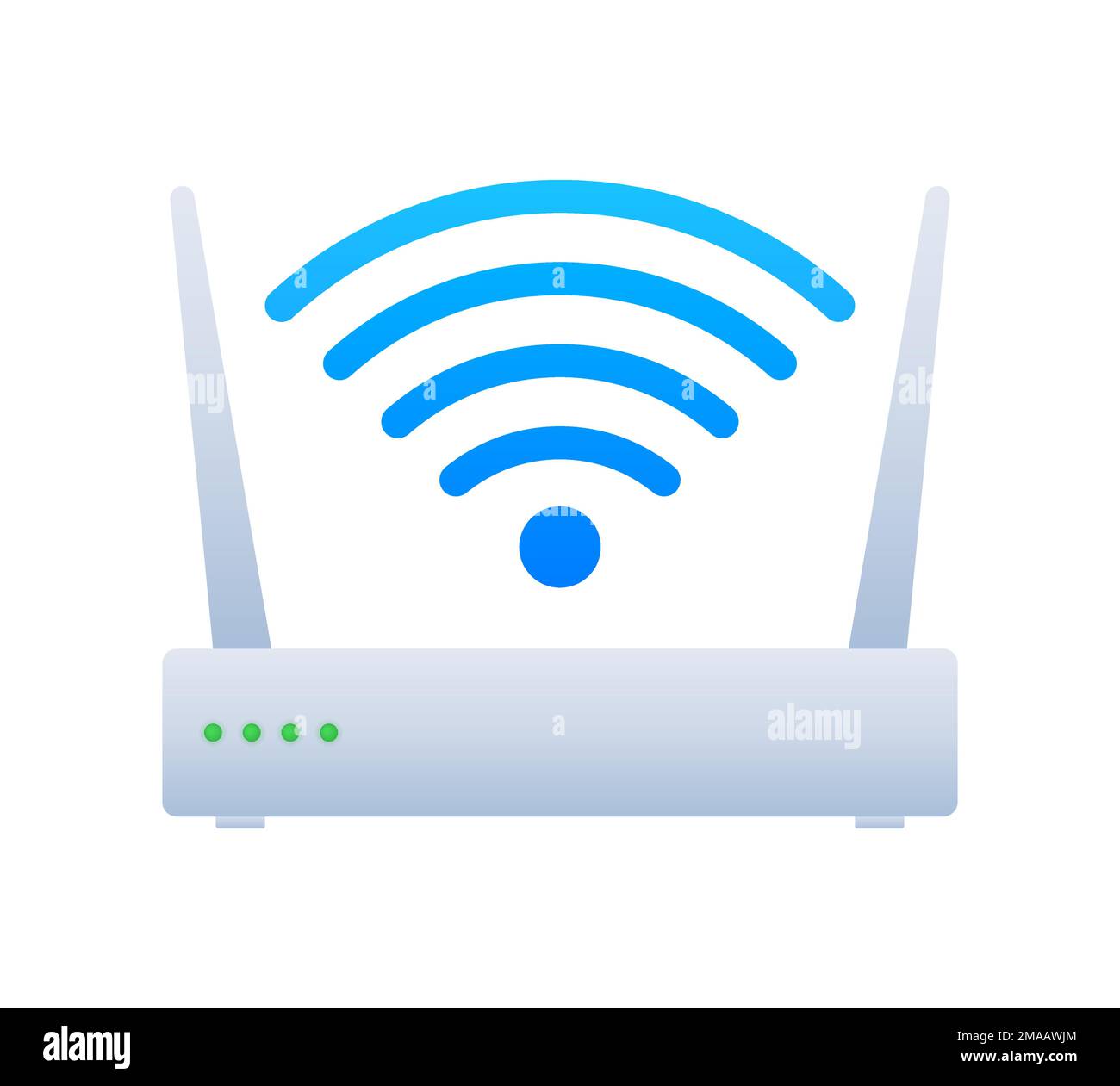 Network Router 3D WiFi Router. Internet service wireless router. Vector  stock illustration Stock Vector Image & Art - Alamy