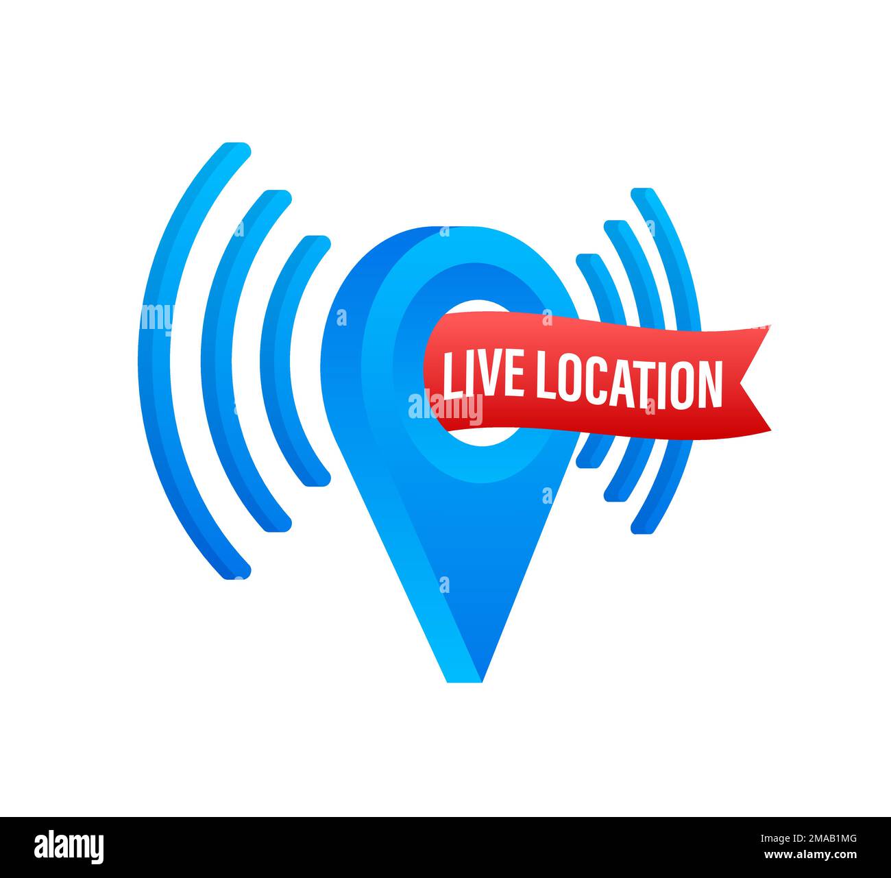 Live location. Pin location. Tracking position. Vector stock